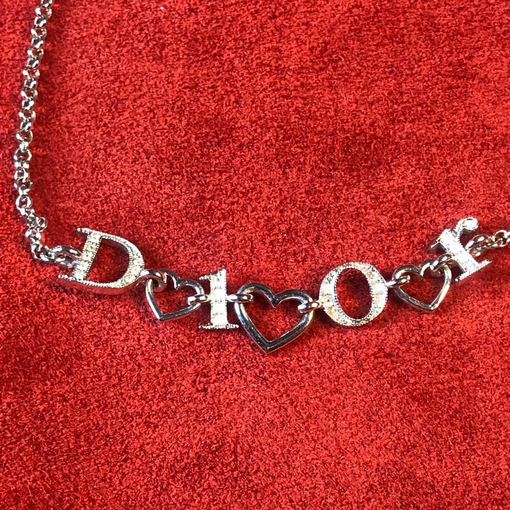 7 Piece Dior Hearts Spell out Pendant